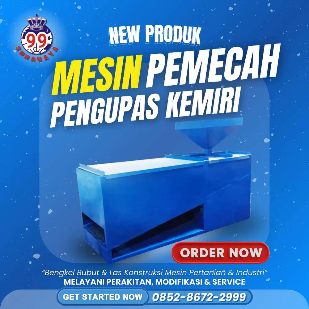 Mesin Pemecah & Pengupas Buah Kemiri