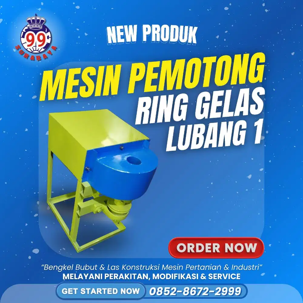 Mesin Potong Ring Gelas Aqua Bekas Kopi Oky Jelly Drink