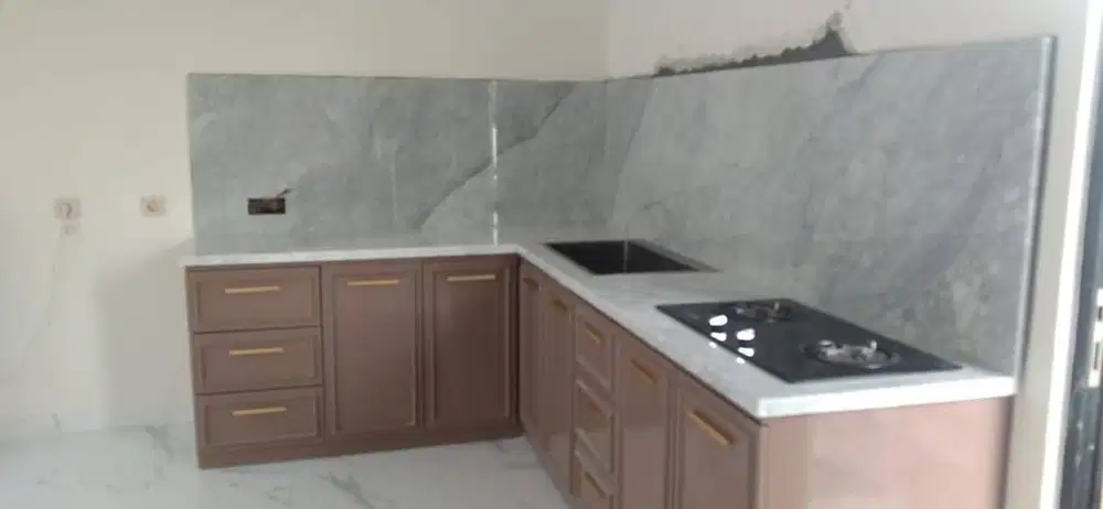 Meja Kitchenset Marmer White Carara
