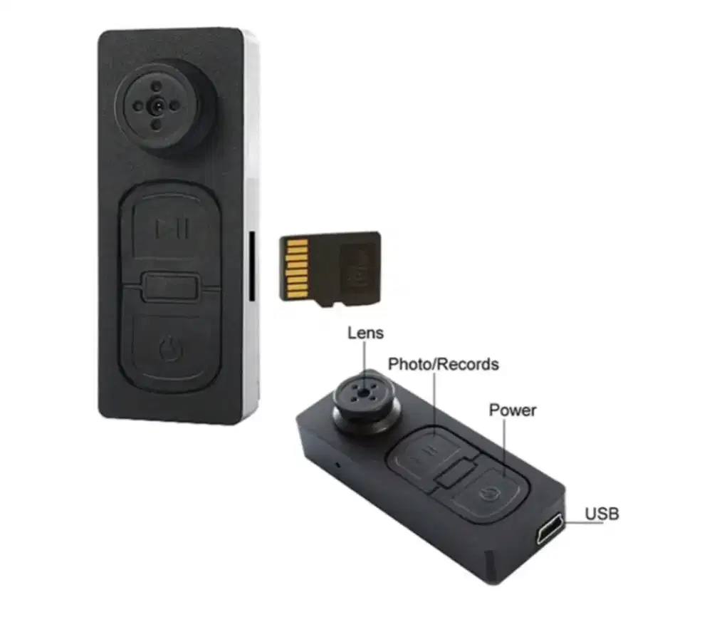 Spy cam kancing kamera