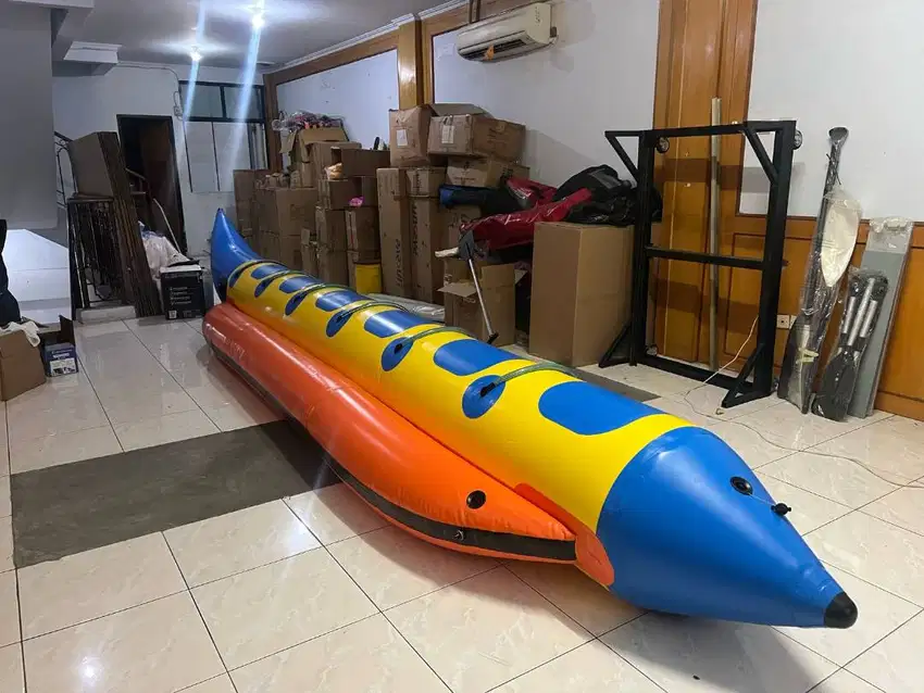Perahu Karet Banana Boat AQUASI 600 Capacity 6 Orang Sudah Welding