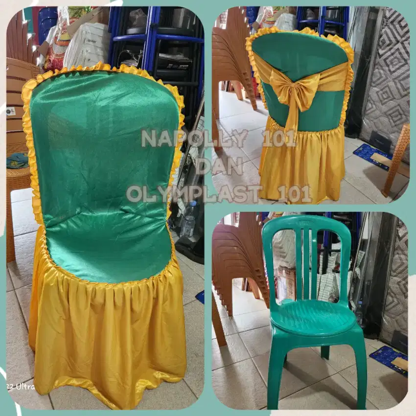 Sarung kursi plastik tarup napolly 101 olymplast 101