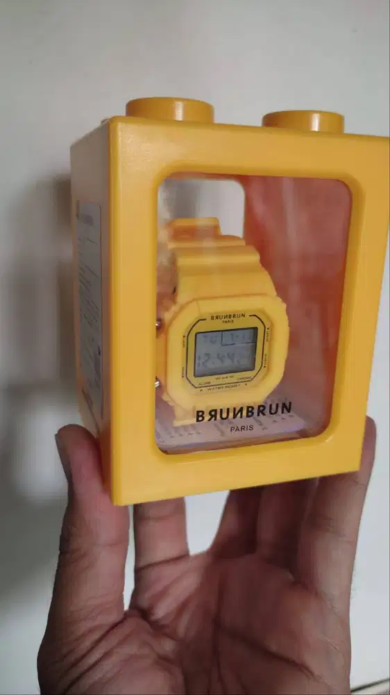 Jam Tangan Brunbrun paris Lou Yellow Like New