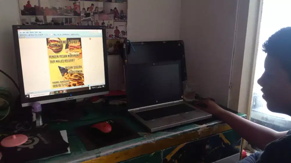 desktop komputer PC laptop les desain privat ms ofice kursus photoshop