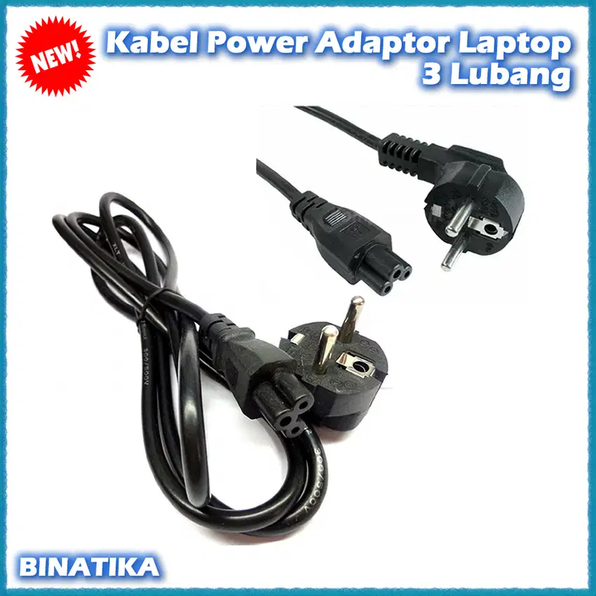Kabel Power Adaptor Laptop 3 Lubang Good Quality
