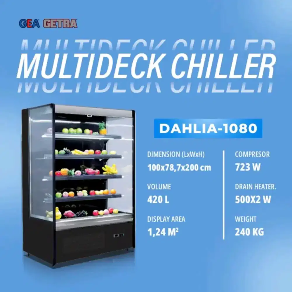 Multi Deck Chiller Berbagai Macam Ukuran dan Kapasitas