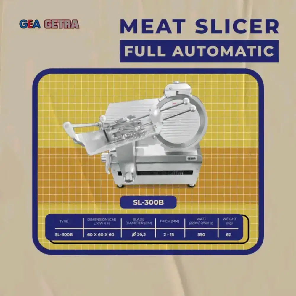Meat Slicer  mesin Pemotong Getra Berbagai Macam Ukuran  merk Getra