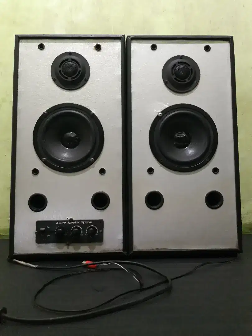 Salon aktif 5×2 suara volume bass treble kenceng mantap