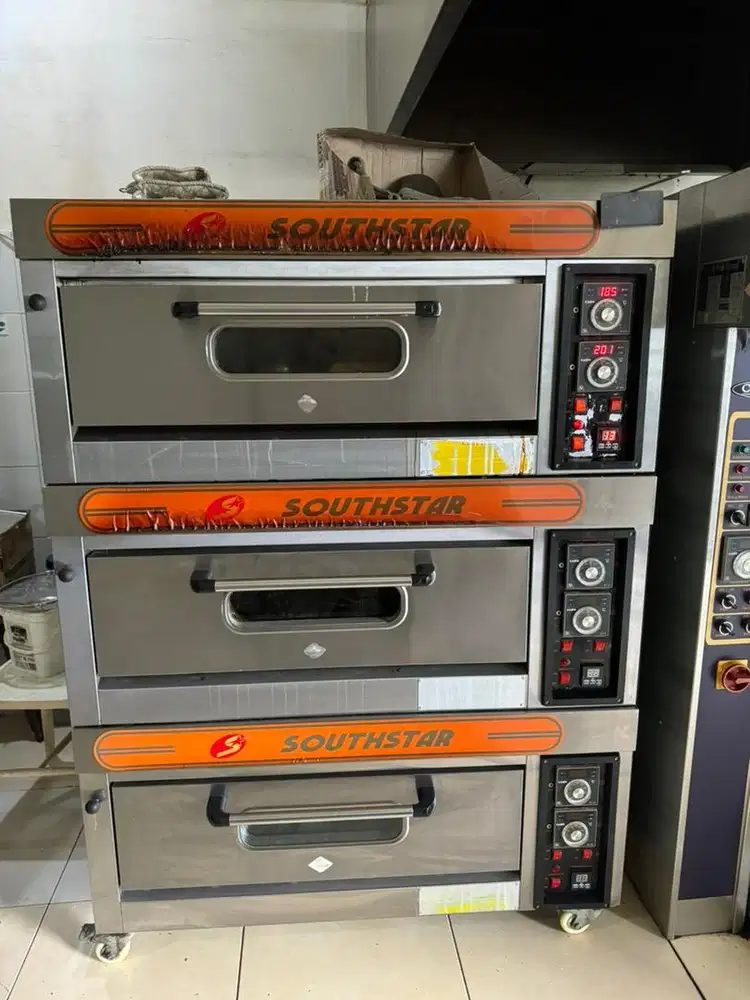 Jual oven deck merk southstar 3 deck 6 tray