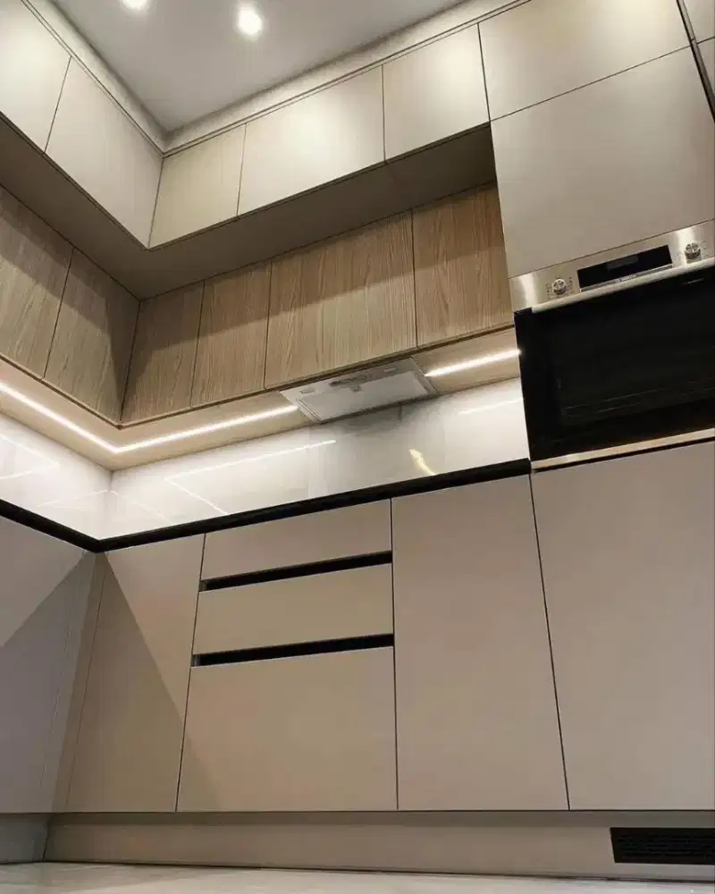 Interior kitchen set, kamar set Minimalis hpl