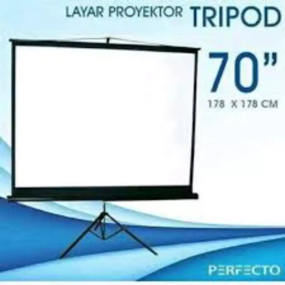 Tripod screen 70 inch baru