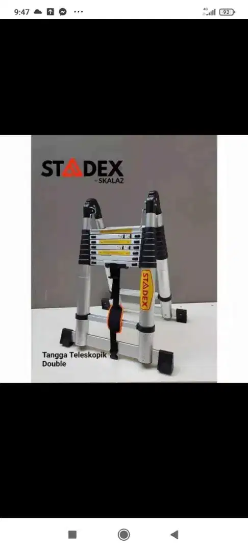Tangga teleskopik double 4,4 meter