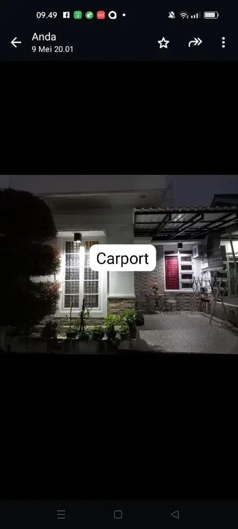 dikontrakan/di jual 1 unit rumah cluster full furnished