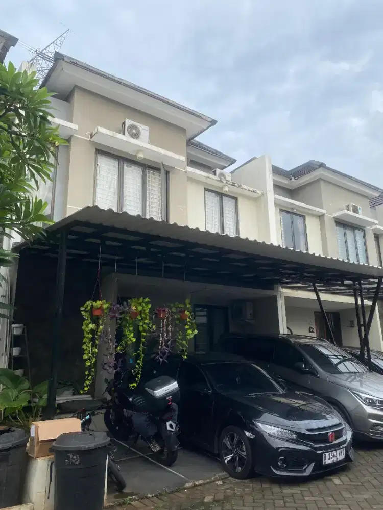 DIJUAL CEPAT BU RUMAH DAERAH BINTARO, CLUSTER TERRACE GARDEN, 2 LT,