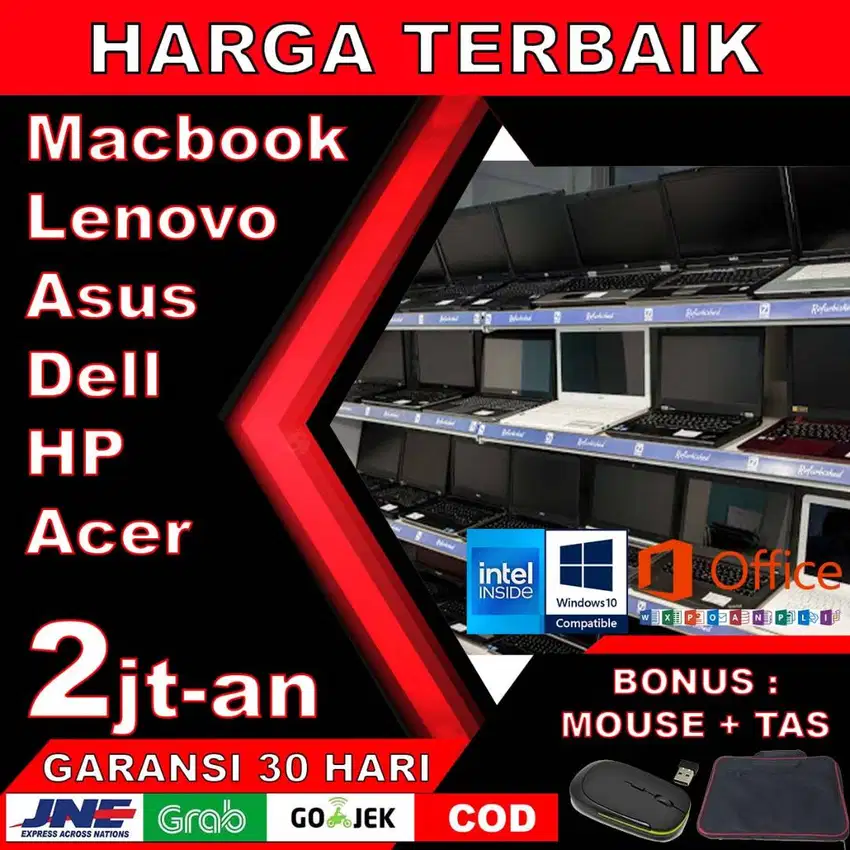 Laptop Kantoran Office Sekolah Mulai 2jt an Asus Acer lenovo hp dell