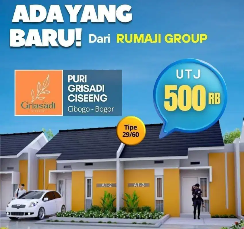 RUMAH SUBSIDI SIAP HUNI DI CISEENG PARUNG  KPR FLAT SAMPAI LUNAS