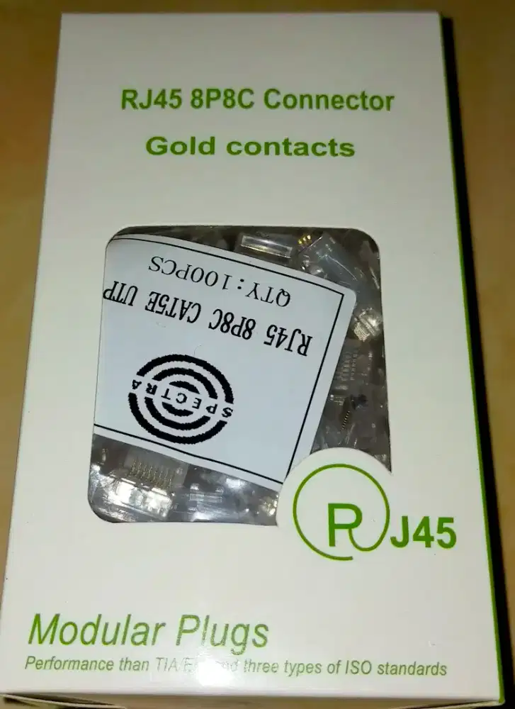 Soket Rj45 Spectra isi 100 pcs