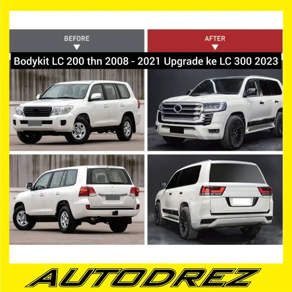 Bodykit Bemper Land Cruiser VX200 2008 Upgrade VX300 2023 LandCruiser