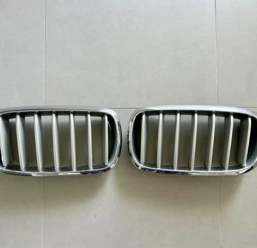 ORIGINAL PART GRILL KIDNEY BMW X5 F15 X6 F16 silver chrome 2014-2018