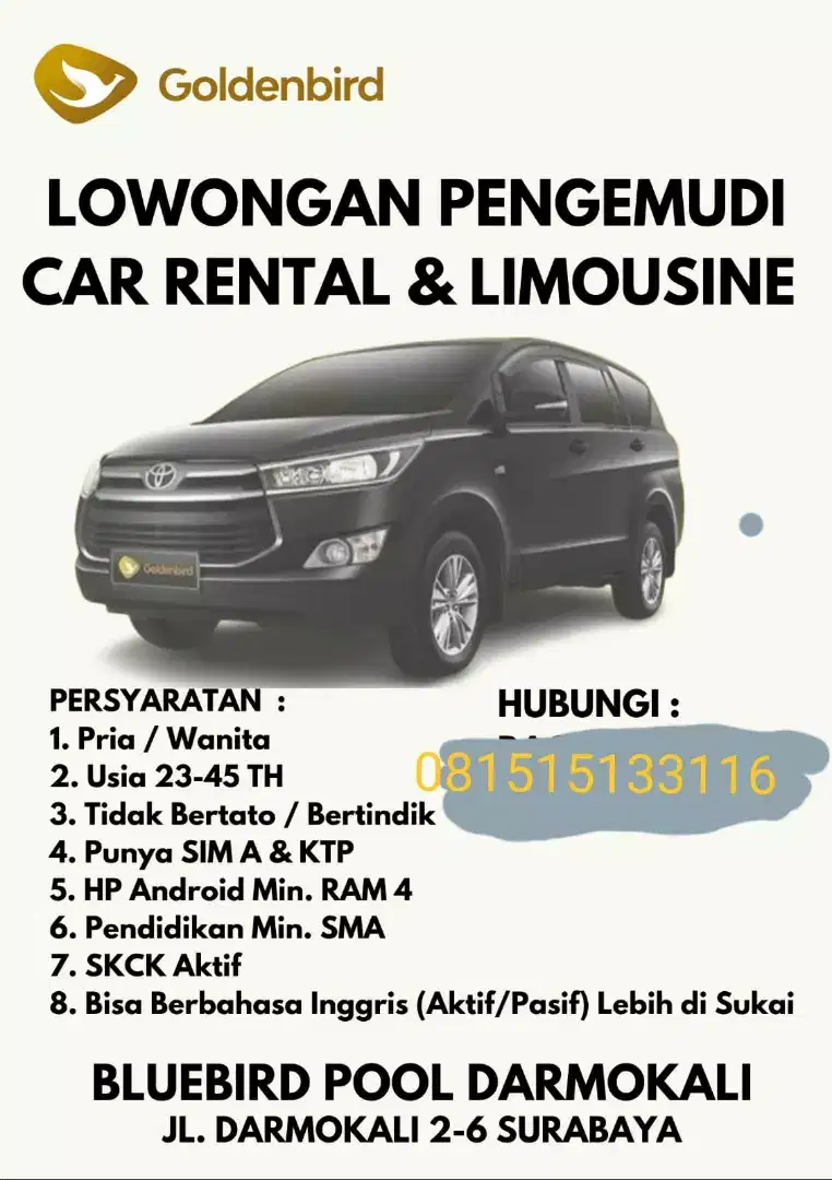 Loker pengemudi surabaya