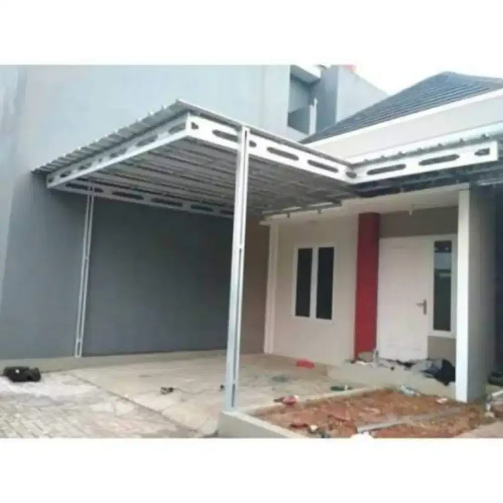 Kanopi baja ringan minimalis terpasang