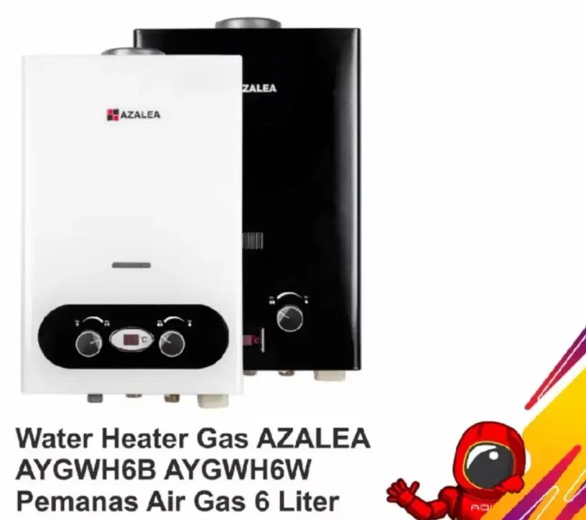 Water heater gas Merk AZALEA