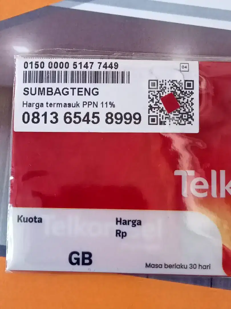 NOMOR CANTIK  SIMPATI BONUS KUOTA 260 GB AKTIF SETAHUN.