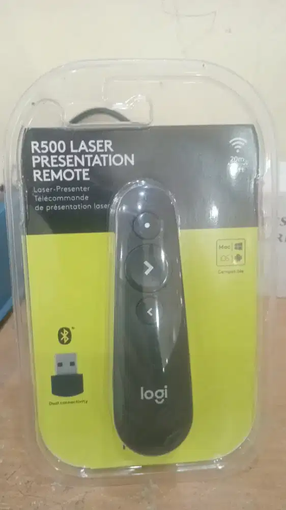 Laser presentation remote logitech R500