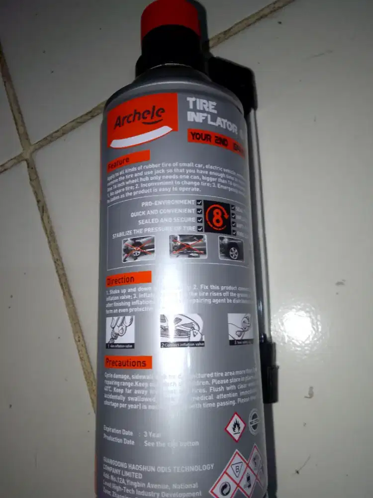 Dijual Tire inflator dan Sealer (cairan ban motor)