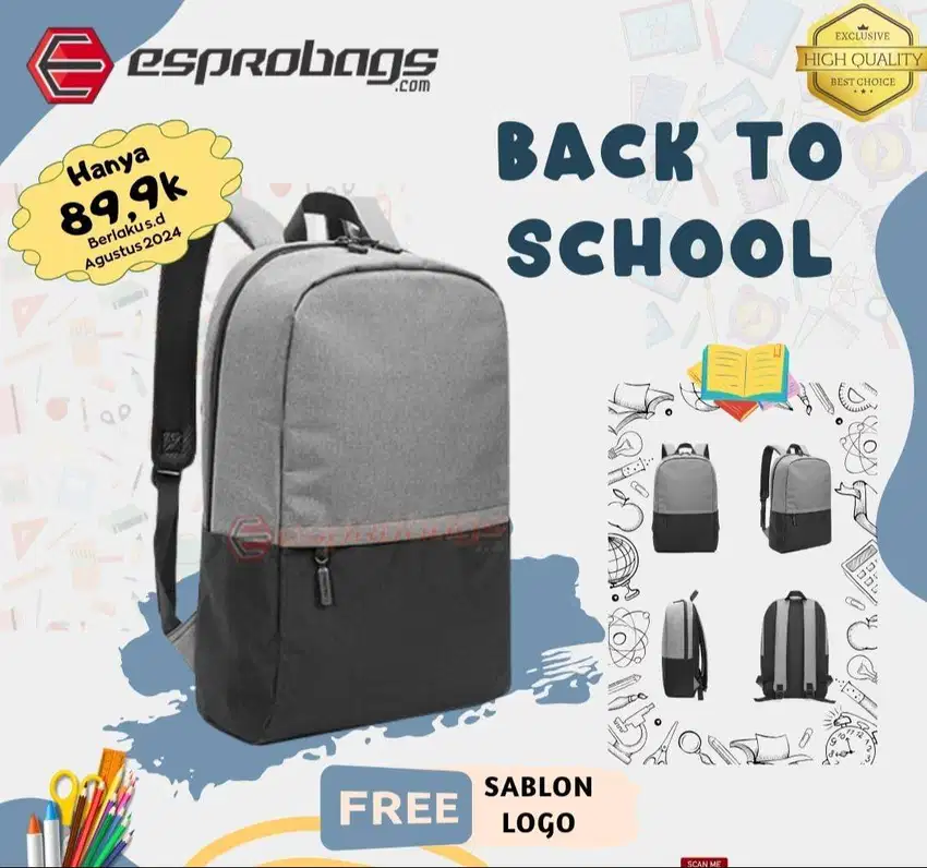 Tas Ransel Sekolah Promosi Terbaru Tas Sekolah Promosi