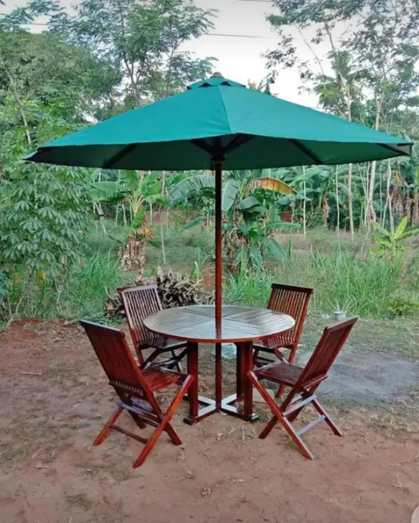 Meja taman Kayu Jati, meja Cafe