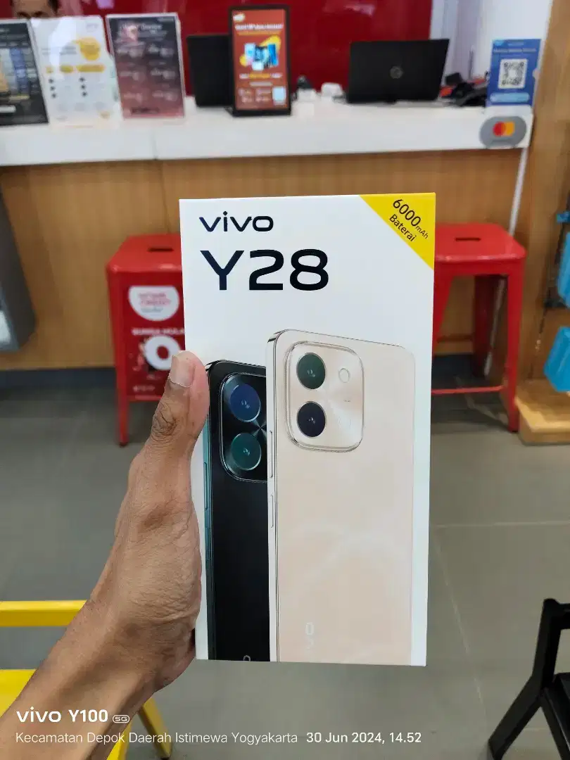 Vivo Y28 ram 6/128 glamour orange bisa kredit tanpa dp