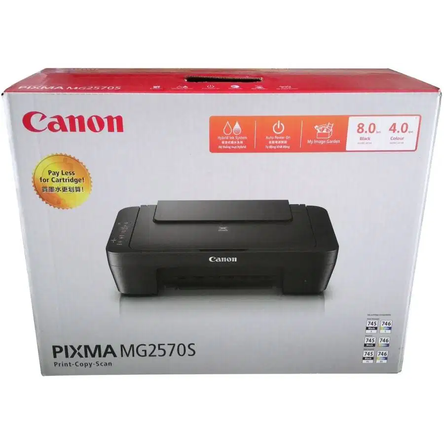 PRINTER CANON MG2570S INKJET PRINT/SCAN/COPY GARANSI RESMI