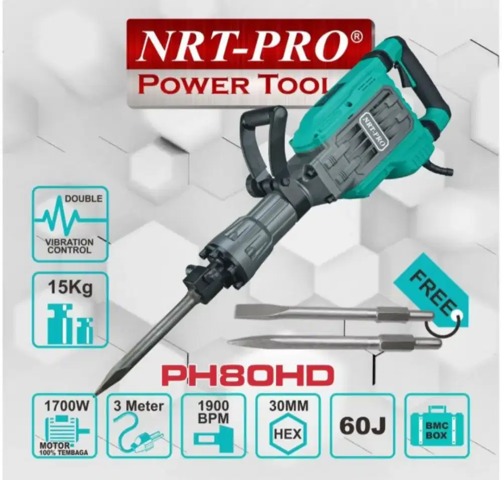 Mesin jack hammer NRT PH 80 Gratis ongkir