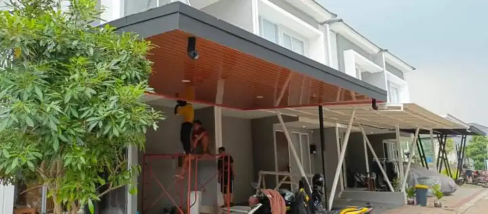 Kanopi  baja ringan galvalum  , kanopi alderon UPVC , plafon PVC