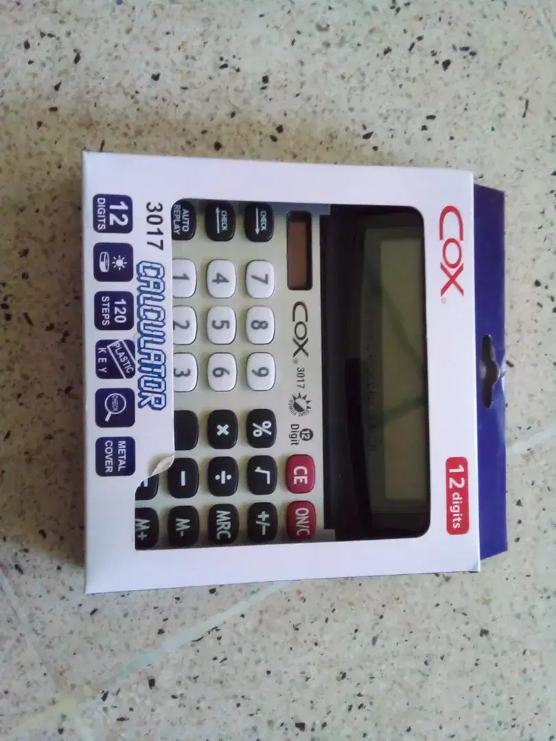 Calculator sinar dengan merk cox dari china