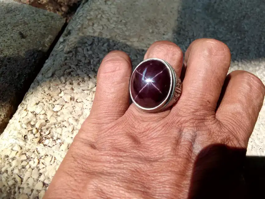 Batu garnet star jumbo mantab!