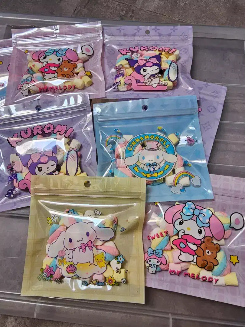 Marshmallow permen sanrio kuromi cinnamoroll mymelody