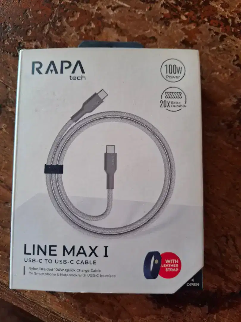 Kabel C to C rapatech 100w,original garansi 2 tahun