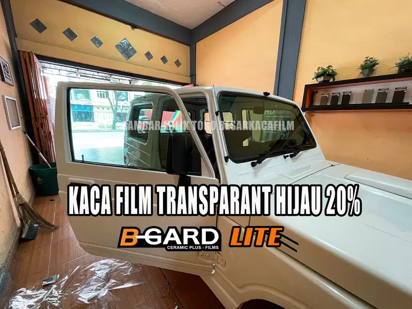 Hijau Clear 20% Kaca film merek B-GARD Lite Green