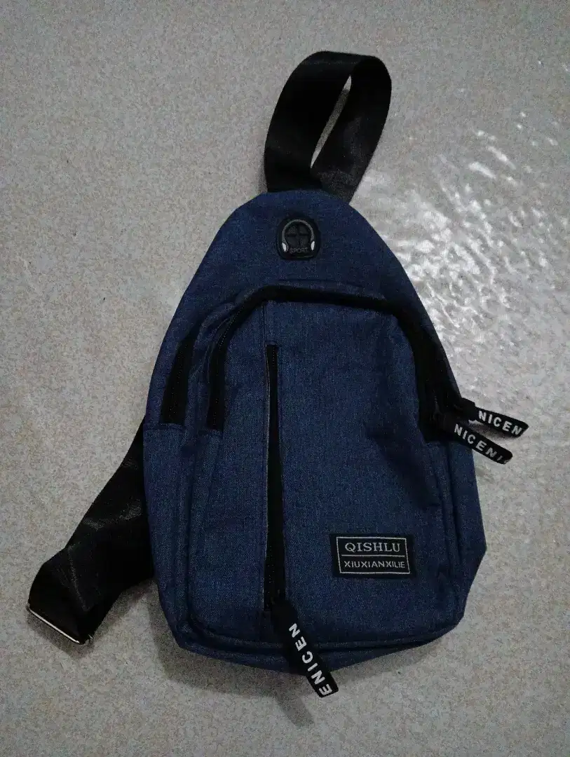 Tas Selempang Pria Sling Bag Navy