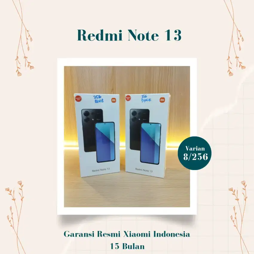 Redmi Note 13 8GB+256GB Garansi Resmi.