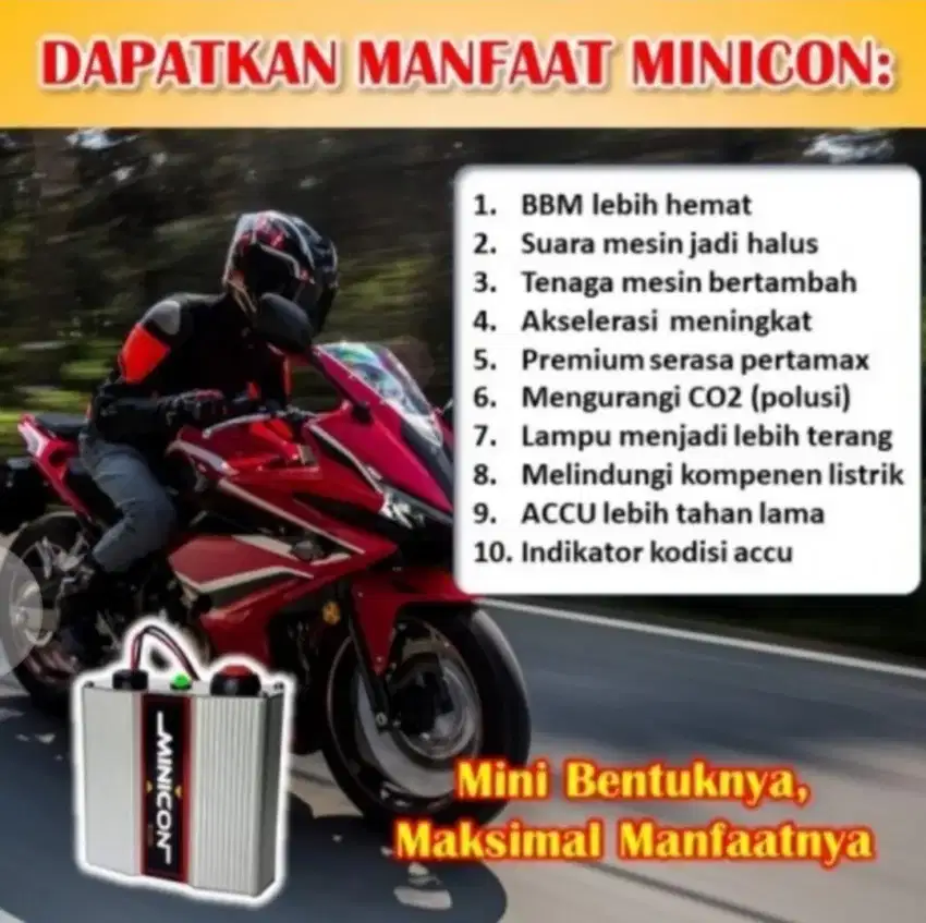 MINICON Stabilizer Motor Alat Penghemat BBM Motor