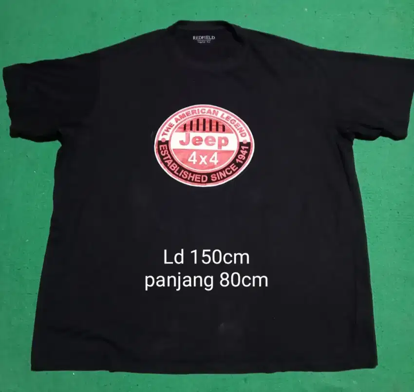 Kaos hitam Jeep  big size 5xl