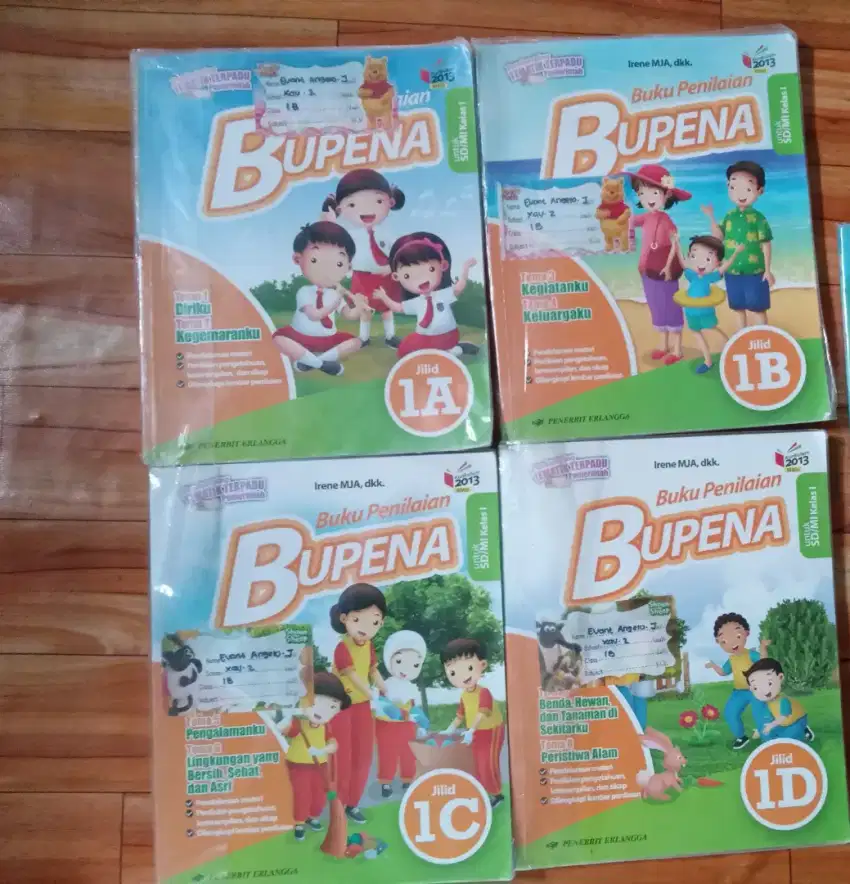 Buku anak Bupena kelas 1 sd Kurikulum merdeka, penerbit Airlangga