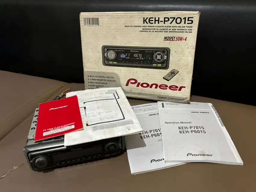 Headunit Head Unit Tape Pioneer Kaset KEH-P7015 Jadul Single Din