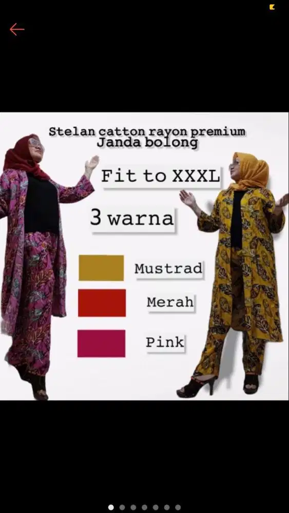 bahan catton rayon setelan blazer panjang plus celana