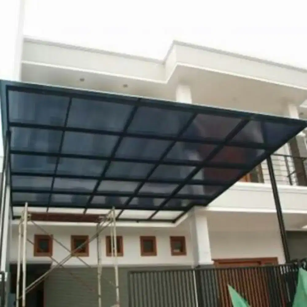 MENERIMA PESANAN KANOPI POLYCARBONATE ADA BENING DAN WARNA HITAM