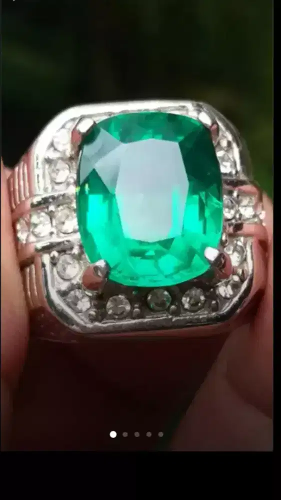 Jual Batu Cincin Green Emerald Zambrut Cutting Pretty Beautiful Good