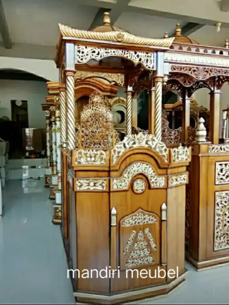 Mimbar khotbah ceramah mimbar masjid.